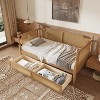 GDFStudio Susan Traditional Space-Saving Rattan Daybed with Wood Frame - 2 of 4
