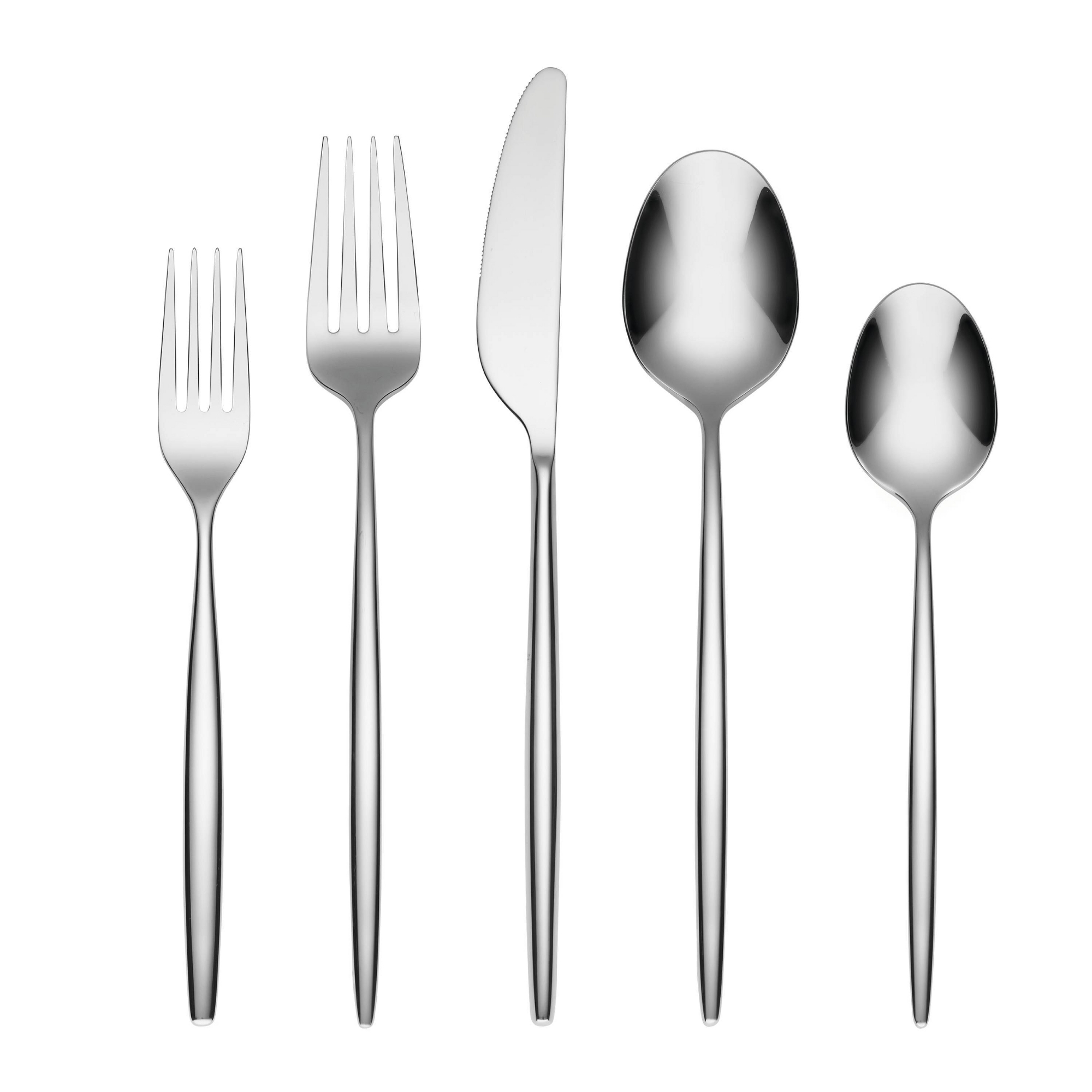 20pc Gaze Mirror Flatware Set - Cambridge Silversmiths: 18/0 Stainless Steel, Service for 4, Dishwasher-Safe Silverware