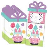 Big Dot of Happiness Easter Gnomes - Spring Bunny Party Money and Gift Card Sleeves - Nifty Gifty Card Holders - Set of 8
