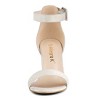 Allegra K Women's Back to College Open Toe Ankle Strap Chunky Heel Sandals - 3 of 4