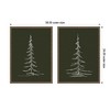 Kate & Laurel All Things Decor 2pc Sylvie Minimalist Evergreen Trees Sketch Framed Canvas by the Creative Bunch - 2 of 4