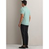 INSPIRE CHIC Men's Button Down Short Sleeve Solid Color Business Dress Shirts - 3 of 4