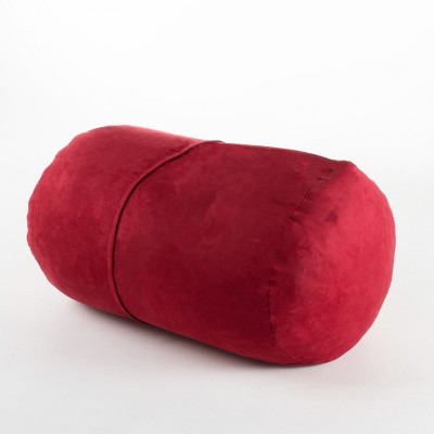 Vynxaria Michael 4-Foot Cylindrical Suede Bean Bag - Stylish Comfort for Any Space