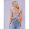 INSPIRE CHIC Women's Sleeveless Sweetheart Lace Cropped Camisole - 3 of 4