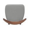 SEVOBAL Dining Chairs Set of 2 Retro Rubberwood Chair with Ergonomic Backrest and Plush Cushions for Dining Spaces, Gray, 19.75"*22.5"*28.75" - 3 of 4