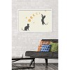 Trends International Episodic Drawing - Cat And Moon 1 Framed Wall Poster Prints - 2 of 4