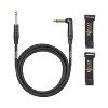 Clef Audio Labs Instrument Guitar Cable, 15ft - 1/4 inch TS Straight to Right, bass Guitar AMP Cord, 22AWG, Black Zinc Alloy Shell PVC Jacket - 2 of 4