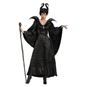 Womens Maleficent Christening Gown Deluxe Costume - Large - Black - 1 of 2