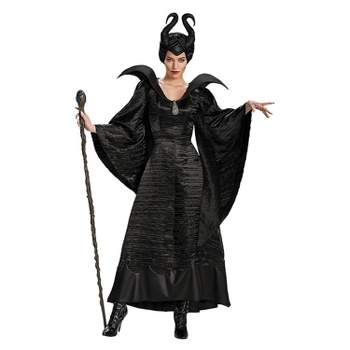 Womens Maleficent Christening Gown Deluxe Costume - Large - Black