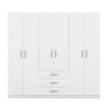 Whisen 6-Doors Wooden Wardrobe Storage for Bedroom, with Big Drawers - 4 of 4