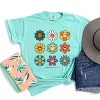 Simply Sage Market S.W.Smiley Flowers Stacked Garment Dyed Tee - 3 of 4