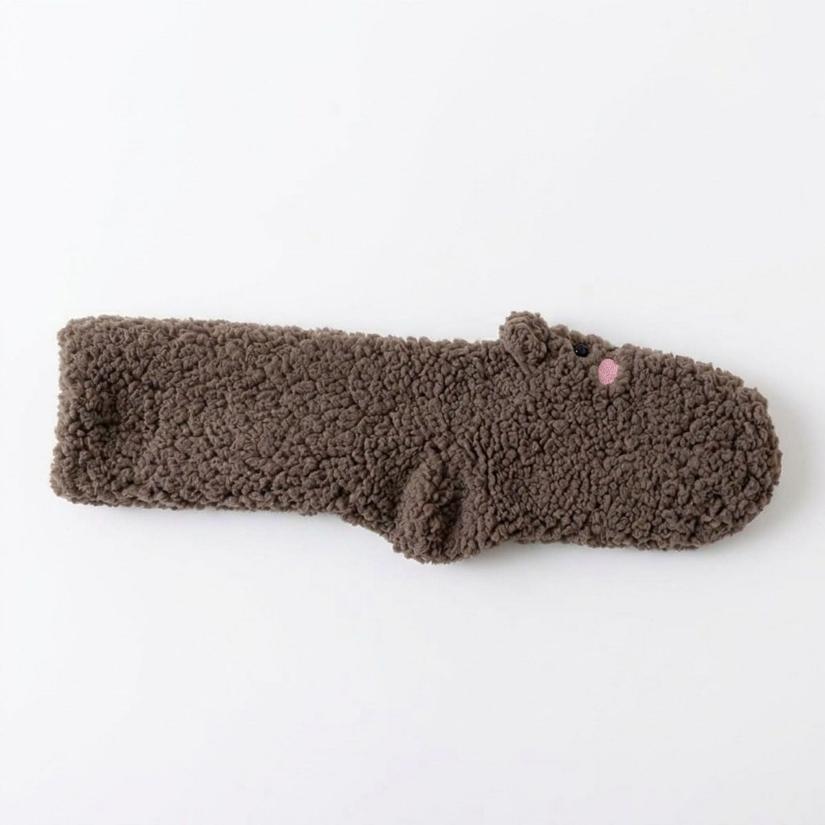 Anna-Kaci Women's Fuzzy Bear Crew Socks 2 Pair US 5-10.5 - thumbnail 3
