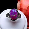 Sahara Fire Opal Statement Ring for Women Oval-Cut Ginger Lyne Collection - 2 of 4