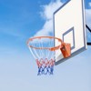 VEVOR Basketball Rim, Wall Door Mounted Basketball Hoop, Heavy Duty Q235 Basketball Flex Rim Goal Replacement with Net, Standard 18" In - 2 of 4