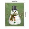 23"x28" Amanti Art Snowman Selfie by Fab Funky Framed Canvas Wall Art - 4 of 4