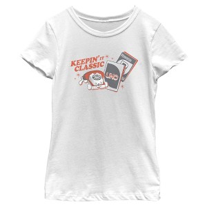 Girls Mattel Chatter Telephone Keeping It Classic T Shirt - 1 of 4