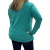 Women's Washed Henley Top - White Birch - 2 of 2