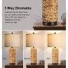 ROTTOGOON Table Lamps for Night Stands Set of 2 - Bedside Lamps with USB C+A 3 Way Dimmable for Bedroom Living Room End Tables Office - 3 of 4