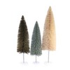 Cody Foster 24.0 Inch Champagne Rainbow Trees Christmas Decorative Tree Set , Christmas Decor Bottle Brush Pink Green (3PC) - 3 of 3