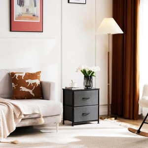 NicBex Dresser for Bedroom with Fabric Bins,Chest of Drawers with Black Metal Handle Design,Fabric Storage Dressers for Bedroom - 1 of 4