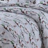 Winter Wonderland Cotton Flannel Printed 3pc Oversized Duvet Set - Tribeca Living - 2 of 2