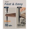 TV Stand for up to 50-inch TVs.Toolless assembly. Measuring 43 x 14 x 18 inches, it's a media center table with shelves. - 3 of 4