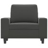 vidaXL Dark Grey Sofa Chair with Comfortable Microfiber Upholstery, Modern Design, Easy Clean Fabric, and Ample Seat Space - 2 of 4