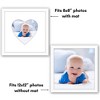 Americanflat 12" x 12" Picture Frame with Mat - Round & Heart Designs - Stylish Decor for Living Rooms, Dorms, Offices & More - 4 of 4