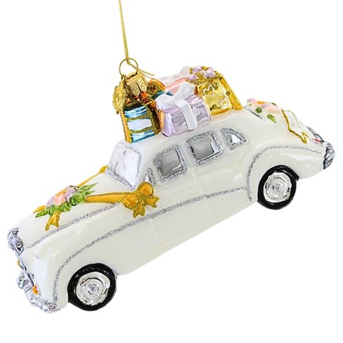 Huras Family 3.5 Inch Wedding Car Of Dreams Bridal Marriage Christmas Tree Ornaments - image 1 of 3