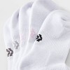 Women's Striped Cushioned 6pk Ankle Socks - All In Motion™ White/Pink 4-10: Arch Support, Knit Fabric - 3 of 3