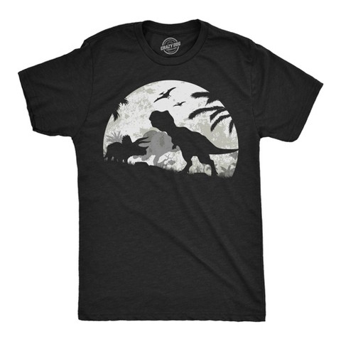 Мужские футболки Crazy Dog T-Shirts, Inc. Mens Funny T Shirts Moonlight Dinos Sarcastic Dinosaur Graphic Novelty Tee for Men - Crazy Dog Men's T Shirt With Dinosaur Sayings Black L