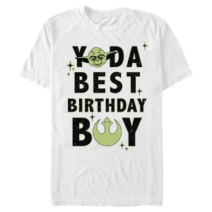 Men's Star Wars Yoda Best Birthday Boy Rebel Logo T-Shirt - 1 of 4