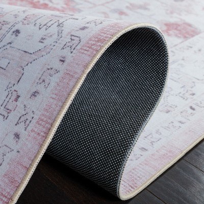 Ivory Elegance Synthetic 3' x 5' Machine Washable Rug