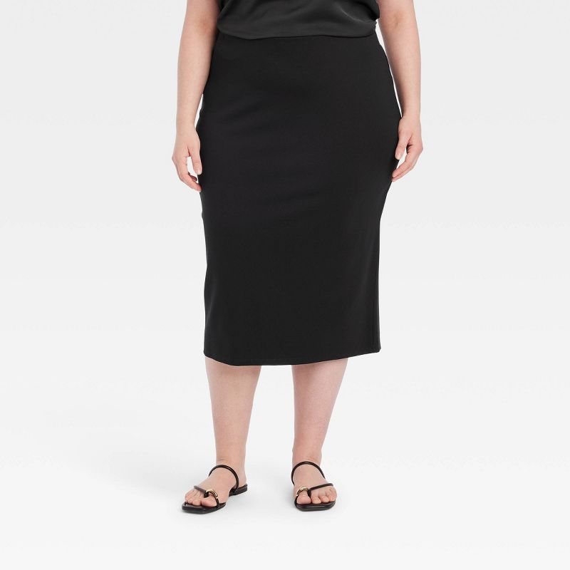 Women's Pencil Skirt - A New Day™ Black, 1 of 7