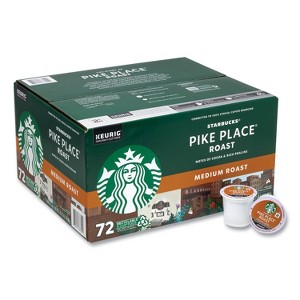 Starbucks Pike Place Coffee K-Cups, Pike Place Roast, 72/Carton - 1 of 1