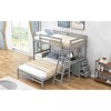 Full Size Low Loft Bed with Ladder and Slide for Bedroom - 4 of 4