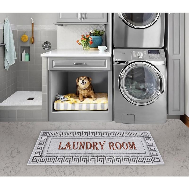 Sussexhome Non Skid Cotton Washable Laundry Room Indoor Runner Rug, 20" x 59", 1 of 11