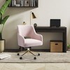WestinTrends Genevieve Mid-Century Modern Swivel Office Chair With Wheels (Set Of 2) - 2 of 4