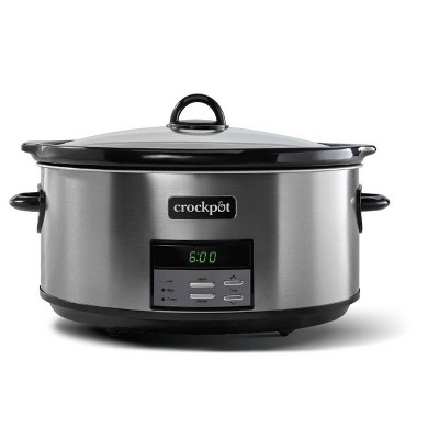 Photo 1 of **** DENTED *** Crockpot 8 Qt. Countdown Slow Cooker - Dark Stainless Steel