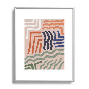 Nick Quintero Arid Contour Metal Framed Art Print - Deny Designs - 1 of 4