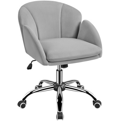 Yaheetech Modern Swivel Rolling Desk Chair with Armrests for Home Office