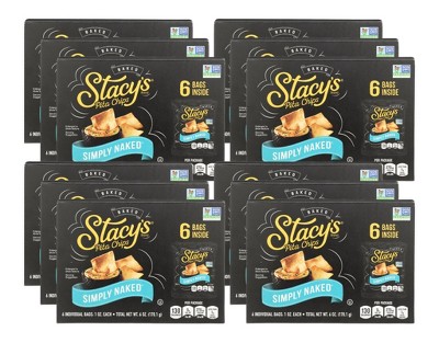 Stacy's Simply Naked Pita Chips - Case of 12/6 pack/1 oz