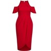 Women's Plus Size Love Siren Dress - siren red | CITY CHIC - 4 of 4