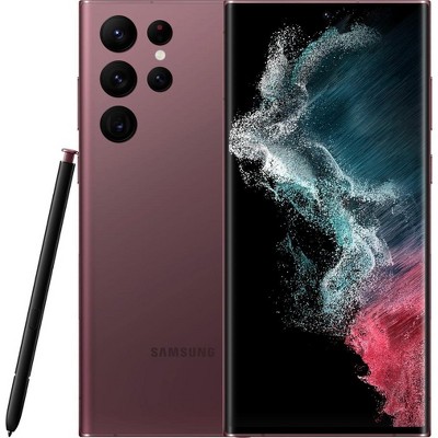 Samsung Galaxy S22 Ultra 5G Smartphone 128GB 8GB 6.8" Dynamic AMOLED Screen 12MP Camera Fully Unlocked SM-S908U Manufacturer Refurbished