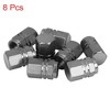 Unique Bargains Tire Stem Valve Caps Wheel Valve Covers Car Dustproof Hexagon Shape Aluminium Alloy Tire Cap 8  Pcs - 3 of 4