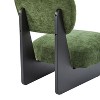 PAGED Modern Minimalist Accent Chair Set of 2 Living Room Chairs with Sturdy Wood Base Comfy Chair for Bedroom - 3 of 4