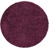 Unique Loom Solid Shag Solid Indoor Woven Area Rug - 2 of 4