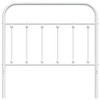 vidaXL White Metal Headboard - 39.4" Classic Style Bed Backrest for Bedroom, Sturdy Steel Construction, Simple Assembly Required - image 4 of 4