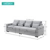 NicBex 104 Inch Sectional Sofa Couch Modern Convertible Linen Fabric Upholstered Sleeper Sofa with Armrest & Side Pockets for Living Room - 3 of 4