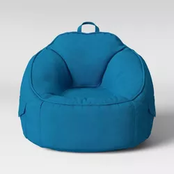 Canvas Bean Bag Chair Turquoise - Pillowfort™